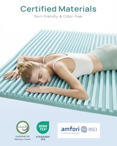 2IN Cooling Gel Memory Foam Mattress Topper Cal King