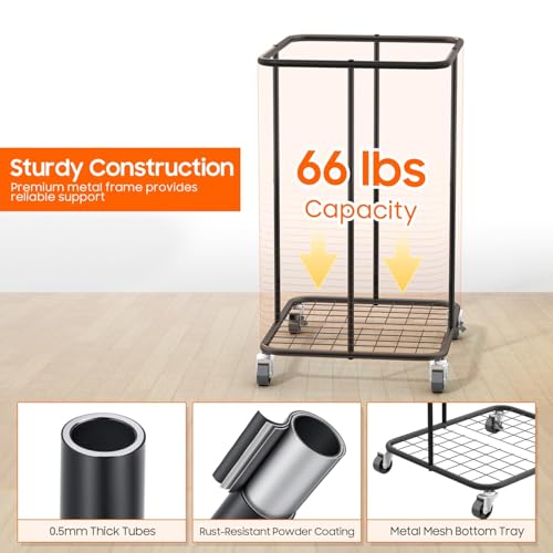 Laundry Hamper with Wheels (99.68 Ounce)