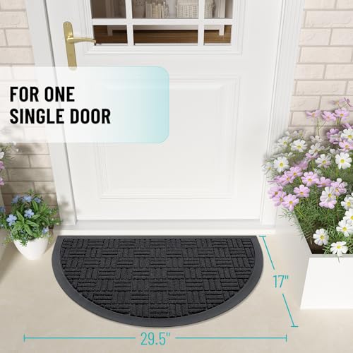 Half Circle Front Door Mat 29.5x17 (3.46 Sq Ft)
