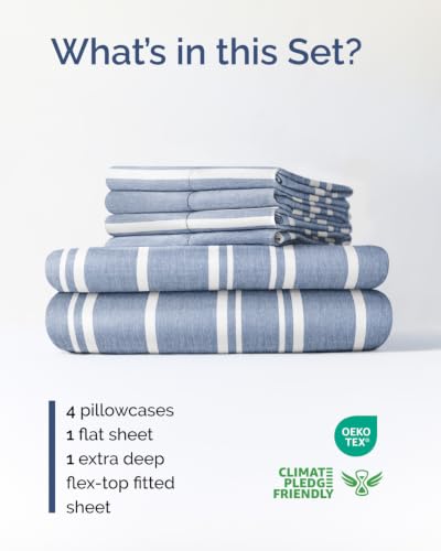 Extra Deep Flex Top Split Head King Sheet Set