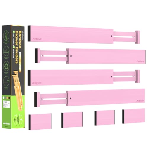Expandable Bamboo Drawer Dividers Organizers
