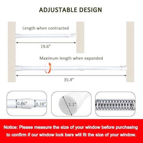 Sliding Door Security Bar (3 Count)