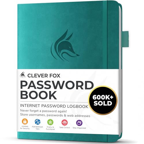 Password Book with Alphabetical Tabs