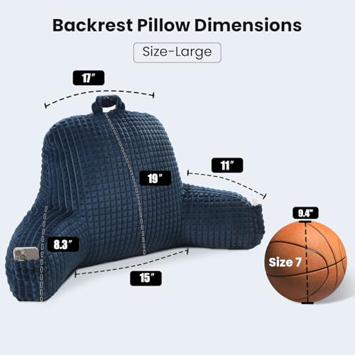 Reading Pillow with Arms for Bed Sitting