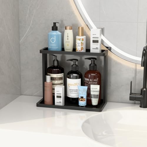 Bamboo Bathroom Organizer Countertop