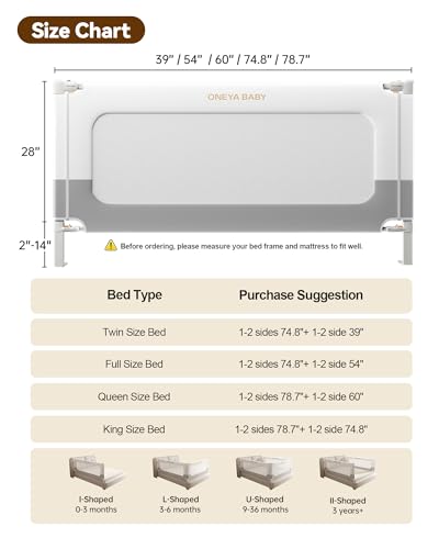 78.7” Baby Bed Rail Guard for Toddlers - Bel Marant