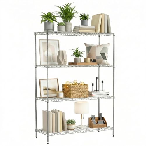 4 Tier Wire Shelving Unit