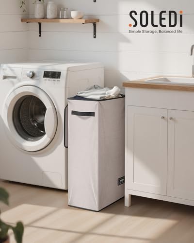 Slim Laundry Basket with Lid