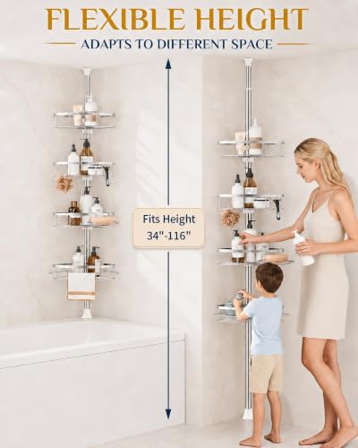 Rustproof Shower Corner Caddy Organizer for Bathroom
