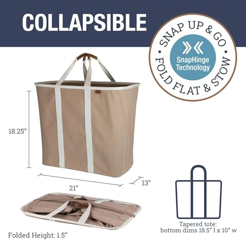Collapsible Fabric Laundry Hamper Premium (2 Count)