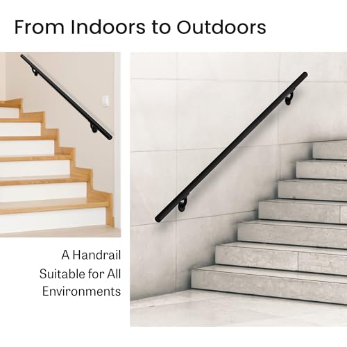 Meranti Aluminum Handrail for Indoor or Outdoor Steps and Stairs