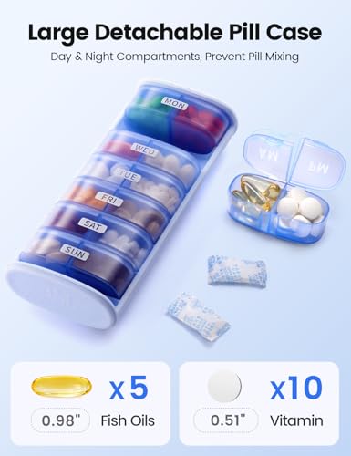 AM PM Metal Pill Organizer