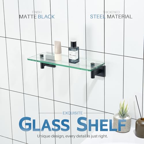 Bathroom Shelves Glass Floating Shelf 12