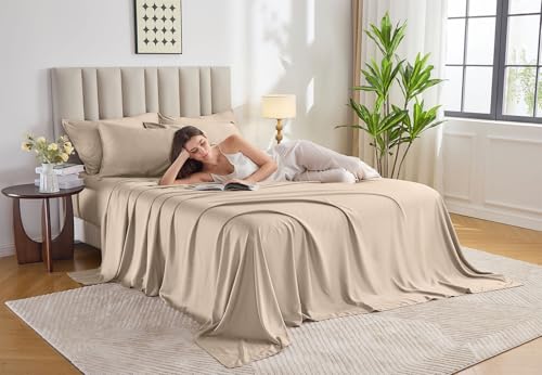 Full Sheets Genuine 100% Organic Viscose Derived from Bamboo Bed Sheet Set (4 Piece Set)
