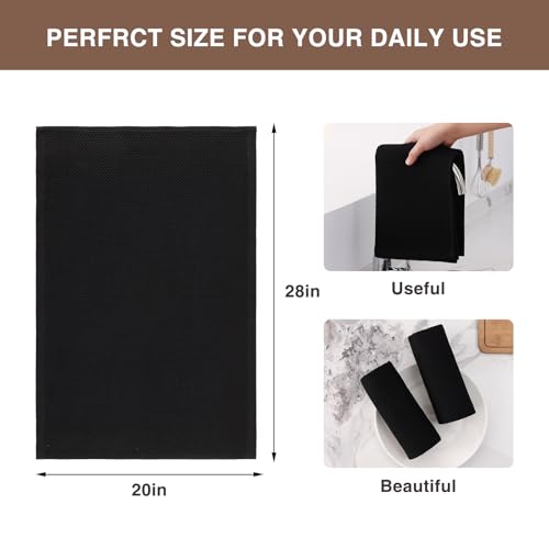 100% Cotton Oversized Waffle Weave Kitchen Towels 12 (12 Count)