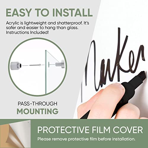 Standard Acrylic Dry Erase Board