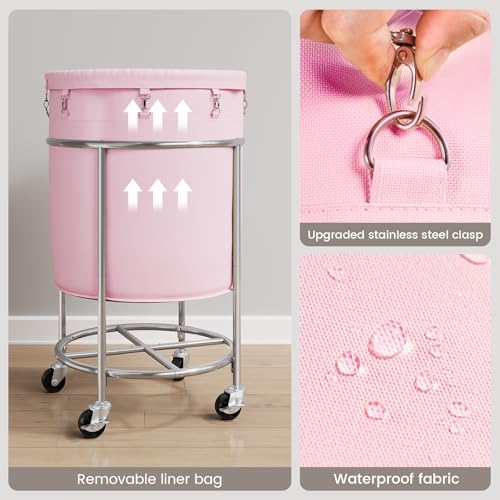 Laundry Basket with Wheels