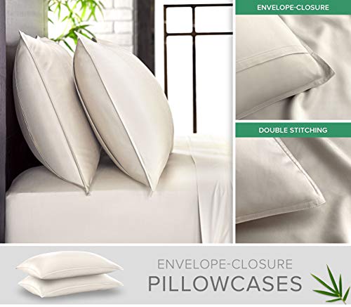 Full Sheets Genuine 100% Organic Viscose Derived from Bamboo Bed Sheet Set