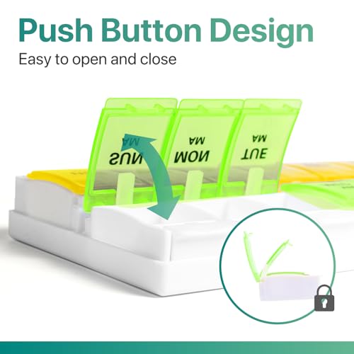 AM PM Weekly Pill Organizer 7 Day