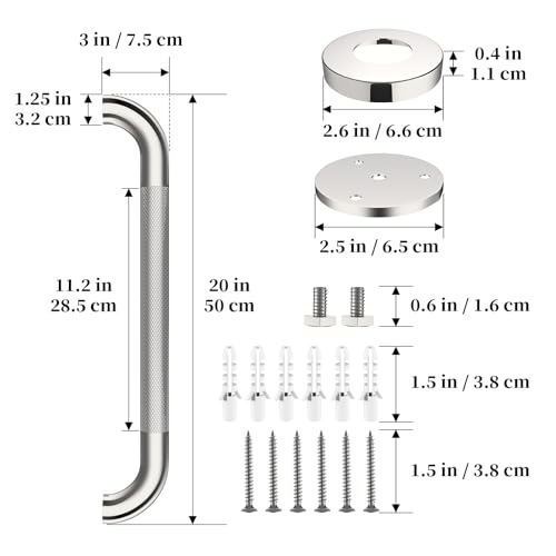 Chrome Grab Bar 20 Inch