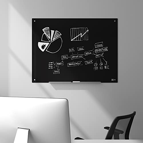Staples TRU RED Tempered Glass Dry Erase Board