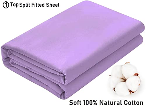 Top Split California King Fitted Sheet Only for Adjustable beds