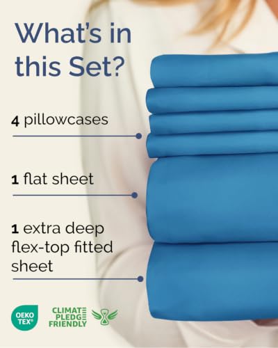 Flex Top Split Head King 6 Piece Sheet Set