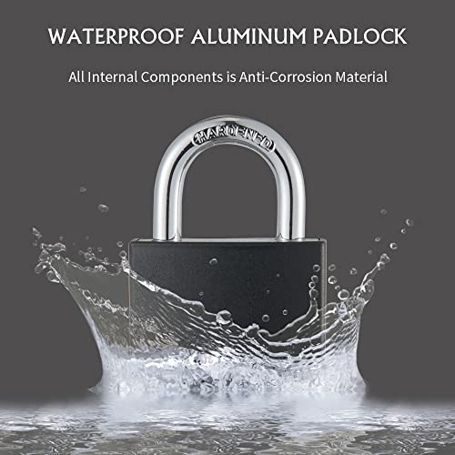 Covered Aluminum Padlock with Key (8 Count)