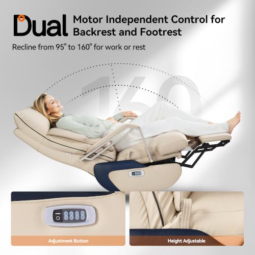 M80A Dual Motor Electric Executive Office Chair with Heat Massage Ventilation
