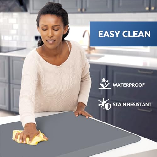 0.8" Thick Kitchen Mat Cushioned Anti Fatigue Rug Comfort Floor Mats