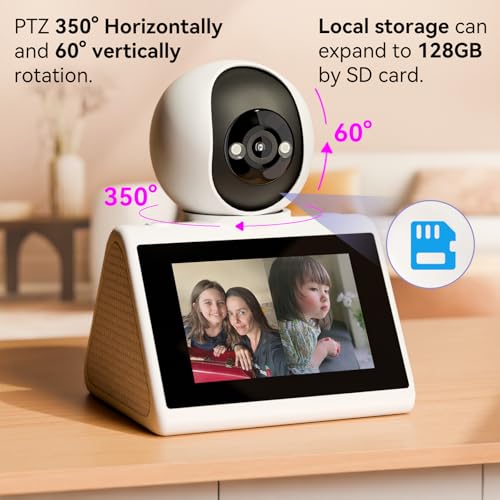 Home Security Camera with 4.3" Screen