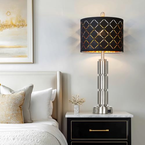 Set of 2 Modern Table Lamps for Living Room Bedroom (2 Count)