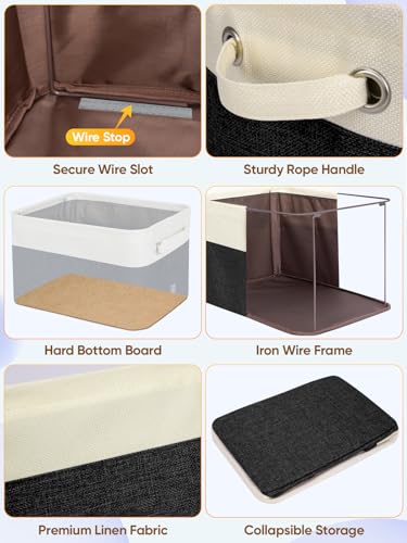 1 Pack Fabric Closet Storage Bins for Shelves