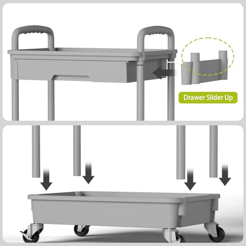 4 Tier Rolling Cart Organizer