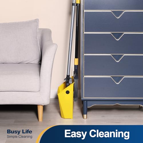 Commercial Broom and Dustpan Set with Comb Commercial Outdoor Indoor