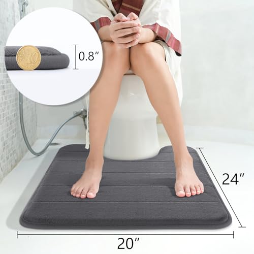 Memory Foam Toilet Bath Mat U