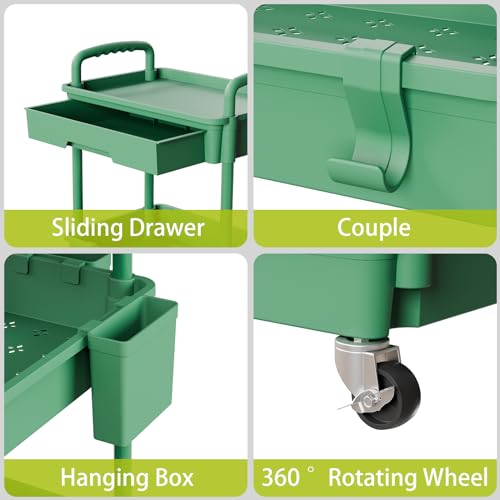 3 Tier Rolling Cart Organizer