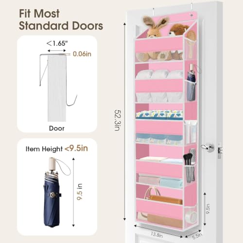 1Pack Over The Door Organizer Large Capacity Hanging Storage Room Organizer