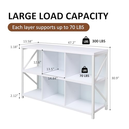 6 Cube Storage Organizer Bookshelf