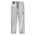 Unisex Tearaway Pants with 2 Side Zippers Snaps for Post Surgery Men Breakaway Pant Full Open Down Cotton Rip Off Sweatpants for Hip Replacement Light Grey XL