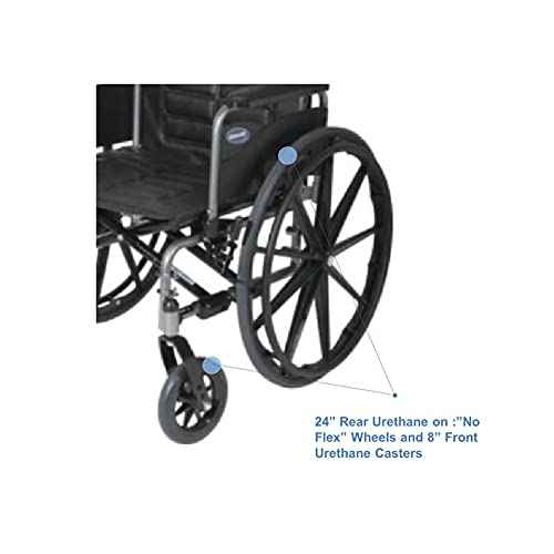 T422RFAP Series Tracer IV Bariatric Folding Wheelchair for Adult with 22" Seat Width and Full Arms
