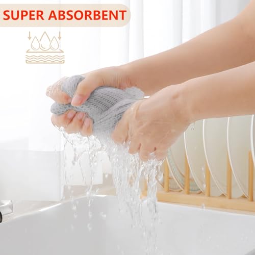 100% Cotton Waffle Weave Kitchen Dish Towels 12 (12 Count)