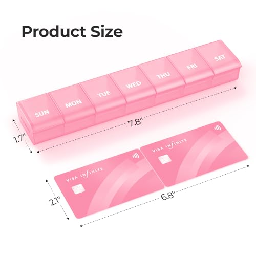 Weekly Pill Organizer with Effortless Opening Design