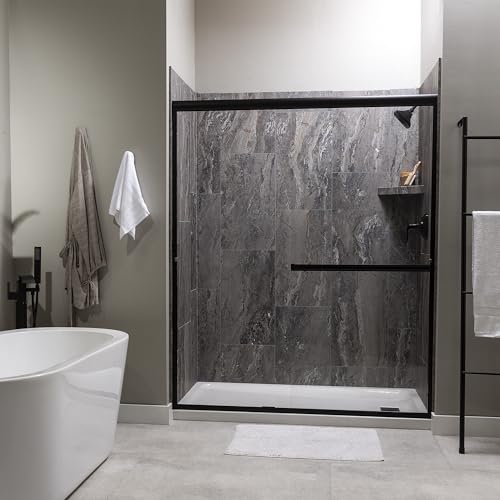 Vinyl Shower Shelf in Spanish Marble