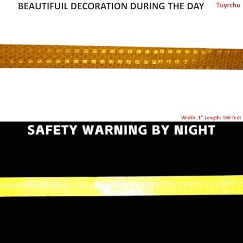 Yellow Reflective Tape Outdoor Waterproof 1 inch