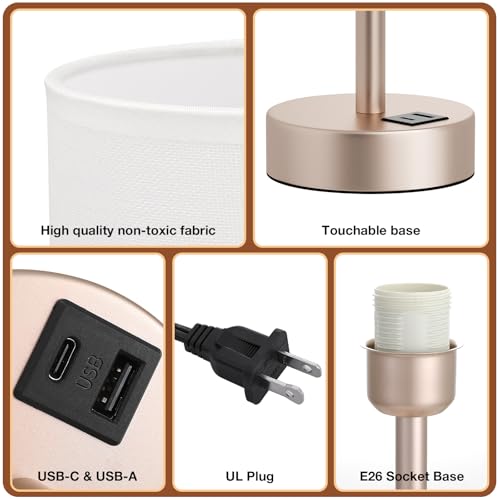 Bedside Table Lamp for Bedroom