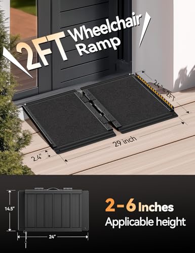 FACHNUO 2FT Wheelchair Ramp for Threshold 2 (208 Ounce)