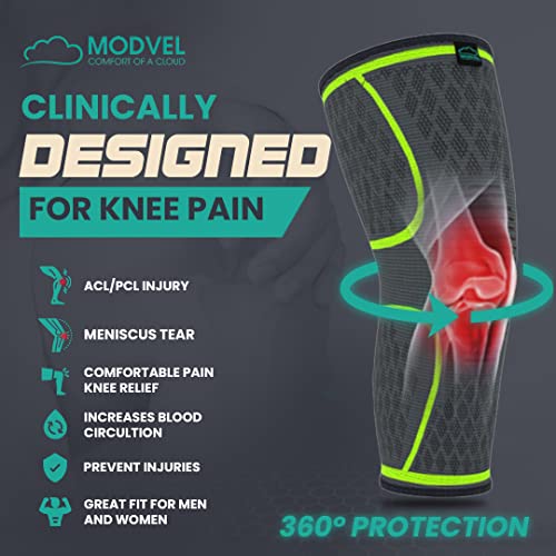Compression Knee Brace for Women & Men (2 Count)