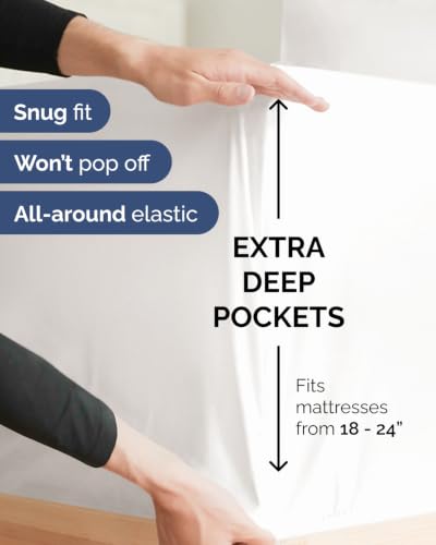Extra Deep Flex Top Split Head King Sheet Set