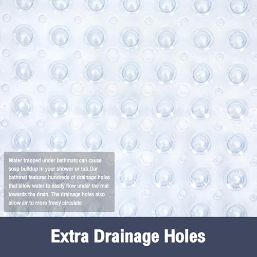 Extra Long Bathtub Mat Non Slip Bath Mat Clear 40"x16" Full Size